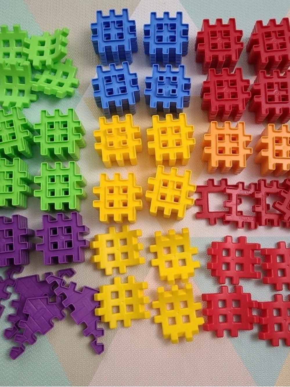 Little TIKES Multicolor Waffle Blocks - 100 Piece Building Set